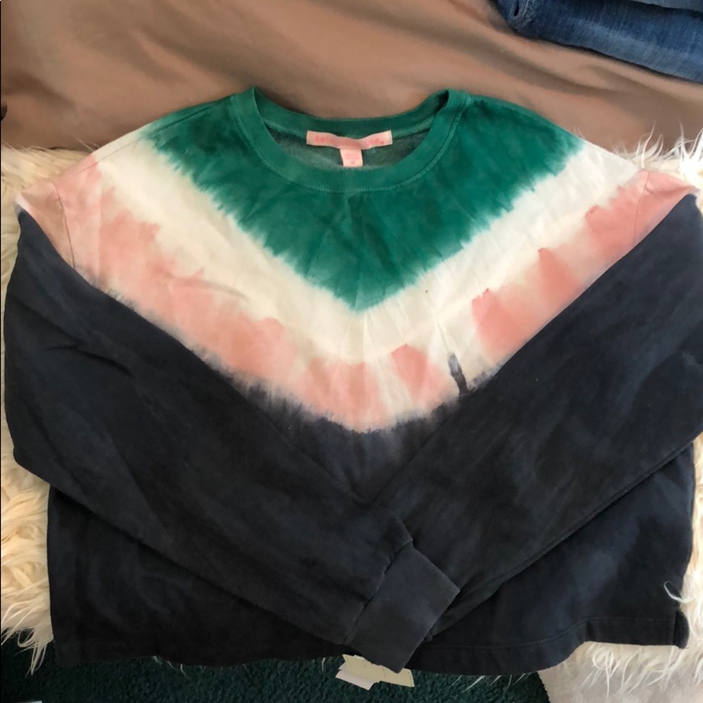 Tie Dye Crop Sweatshirt